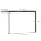 Outsunny Outdoor Pergola Gazebo 10&