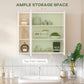 kleankin Bathroom Wall Cabinet with Mirror Medicine Cabinet 3 Doors Adjustable Storage Shelves White | The Comfy Couch Canada