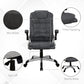 Vinsetto Heavy Duty Microfibre Big Tall Office Chair 400lbs Flip-up Arm Charcoal Grey | The Comfy Couch Canada