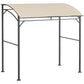 Outsunny BBQ Grill Gazebo 7x5 ft Steel Frame Garden Canopy Tent Beige with Hooks Outdoor Sun Shade | The Comfy Couch Canada