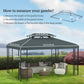 Outsunny Gazebo Replacement Canopy 13&