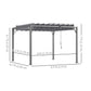 Outsunny Outdoor Aluminium Pergola 9.5&