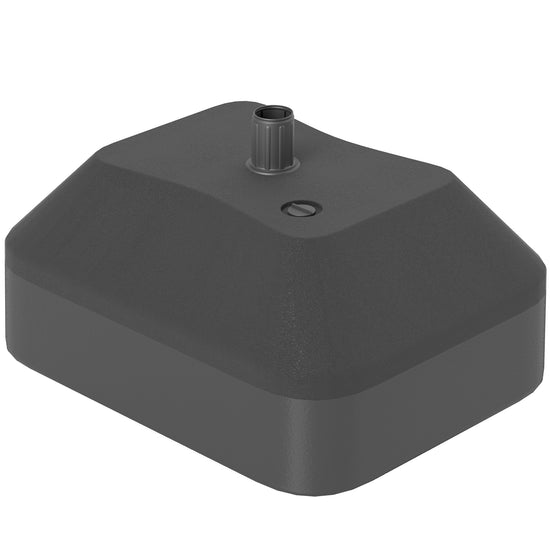 Outsunny Fillable Patio Umbrella Base, Heavy Duty Outdoor Umbrella Stand Base Patio Umbrella Stand, Filled Up to 53lbs with Stand or 44lbs with Water for Deck Poolside, Black | The Comfy Couch Canada