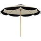 Outsunny 9FT Patio Umbrella Parasol, UPF 50+ Outdoor Market Umbrella with 8 Ribs, Vented Patio Table Umbrella for Deck, Backyard and Lawn, Beige | The Comfy Couch Canada