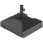 Outsunny Patio Umbrella Base with Wheels Handle, Heavy Duty Outdoor Umbrella Stand Base, Filled Up to 73lbs with Stand or 57lbs with Water for Garden, Poolside, Black | The Comfy Couch Canada