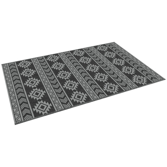 Outsunny Reversible Outdoor RV Rug, Patio Floor Mat, 6&