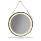 kleankin Illuminating Elegance: LED Round Bathroom Mirror, Anti-fog Wall Mounted Vanity with Dimmable Rose Gold Finish | The Comfy Couch Canada
