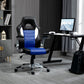 HOMCOM PU Leather Racing Gaming Chair: Blue High Back, Office Computer Desk Chair, Adjustable Height, Flip Up Armrest, Swivel | The Comfy Couch Canada