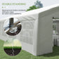 Outsunny 40x20ft Large Party Event Tent Outdoor Patio Gazebo Canopy with Sidewalls White | The Comfy Couch Canada