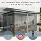 Outsunny Gazebo Mosquito Netting Replacement 10x10&