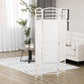 HOMCOM 3-Panel Folding Room Partition: Portable Privacy Screen, Wave Fiber Room Partition for Home Office, White | The Comfy Couch Canada