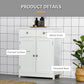 kleankin 4-Drawer Bathroom Cabinet : Side Storage Unit with Adjustable Shelf in Brown, Stylish & Functional | The Comfy Couch Canada