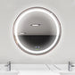 kleankin Illuminating Elegance: LED Round Bathroom Mirror, Anti-fog Wall Mounted Vanity with Dimmable Rose Gold Finish | The Comfy Couch Canada