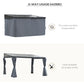 Outsunny Outdoor Hardtop Pergola 13&