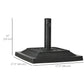 Outsunny 26 lb Heavy Duty Square Resin Patio Umbrella Base for Outdoor Garden Backyard Black | The Comfy Couch Canada