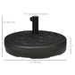 Outsunny 22" Round Patio Umbrella Base: 77lb Heavy Duty Fill Port Stand Black | The Comfy Couch Canada