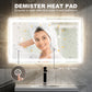 HOMCOM 39" x 24" Bathroom Mirror with LED Lights, Wall Mounted Vanity Mirror with Anti-Fog Pad and Touch Button, Clear | The Comfy Couch Canada