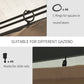 Outsunny Gazebo Curtain 10&