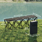 Outsunny Portable 4-Seater Folding Camping Chair, Team Bench Chair with Carry Bag for Soccer Football Team, No Assembly