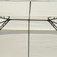 Outsunny 10x13ft Steel Gazebo Sun Shelter Patio Outdoor Party Event Canopy Vented Roof Cream White.
