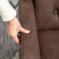 HOMCOM Faux Leather Armchair, Modern Accent Chair with Thick Padding for Living Room, Bedroom, Home Office, Brown | The Comfy Couch Canada