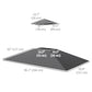 Outsunny BBQ Gazebo Canopy Replacement Roof, 5&