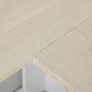 HOMCOM L-Shaped Desk for Home Office Spacious Corner Computer Desk with Shelf & Cabinet Modern Workstation in Natural Wood & White | The Comfy Couch Canada
