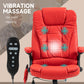 HOMCOM Heated Massage Office Chair High Back Executive with Vibrating, Swivel, Ergonomic Faux Leather | The Comfy Couch Canada