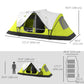 Outsunny Camping Tent for 6-8 Man with 2000mm Waterproof Rainfly and Carry Bag for Fishing Hiking Festival, Green | The Comfy Couch Canada