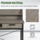 HOMCOM Grey Industrial Computer Desk with Drawer & Open Shelves - Stylish Writing Table with Hutch for Home Office.
