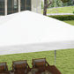 Outsunny 10x10ft Party Tent Portable Gazebo, Folding Garden Canopy Event Shelter Outdoor Sunshade White | The Comfy Couch Canada