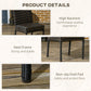 Outsunny Outdoor Rattan Dining Chairs Cushioned Patio Wicker Backrest Brown | The Comfy Couch Canada