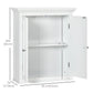 kleankin Space Savior: Over Toilet Storage Cabinet with Adjustable Shelf, Bathroom Wall Cabinet for Living Room Entryway, White Finish | The Comfy Couch Canada