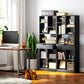 HOMCOM Tall Bookshelf with Drawer, Freestanding Bookcase for Bedroom, Living Room, Home Office, Black | The Comfy Couch Canada