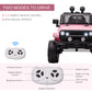 Aosom 12V Electric Truck, Off Road Electric Pickup with Remote Control, Adjustable Speed, Ride on Car for Kids, Pink | The Comfy Couch Canada