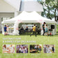 Outsunny 29x21ft High Peak Decagonal Wedding Event Party Tent Gazebo Canopy w/ 10 Removable Walls White | The Comfy Couch Canada