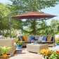 Outsunny Offset Patio Umbrella: Φ10&