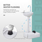 kleankin Portable Camping Sink with Towel Holder Soap Dispenser Hand Wash Station Rolling Wheels Outdoor Hygiene | The Comfy Couch Canada