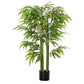 HOMCOM 4.5FT Lifelike Bamboo Plant Artificial Greenery Faux Tree in Pot for Home Office Indoor Outdoor Decor | The Comfy Couch Canada