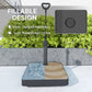 Outsunny Patio Umbrella Base with Adjustable Wheels and Handle, Outdoor Patio Umbrella Stand, Filled Up to 121lbs with Stand, 99lbs with Water for Garden Poolside, Black | The Comfy Couch Canada