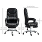 Vinsetto 6 Point Vibration Massage Ergonomic Office Chair PU Leather Heated Reclining Computer Desk Seat Footrest Lumbar Support Black | The Comfy Couch Canada