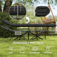 Outsunny 26.4" Wide Folding Bed, Camping Cot for Adults with Mattress, Storage Pocket, Carry Bag, Max Load 330 LBS, Black | The Comfy Couch Canada