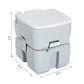 HOMCOM kleankin Portable Camping Toilet Flushable Travel Tank with Level Indicator Easy Clean 5.3 Gallon 20L | The Comfy Couch Canada