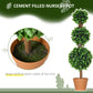 HOMCOM 2 Pack 35.5" Artificial Trees Boxwood Topiary Ball Trees Pot Indoor Outdoor Home Office Living Room Green | The Comfy Couch Canada