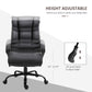Vinsetto Ergonomic Office Chair Heavy Duty Tall Big Adjustable Height PU Leather Rocker Swivel Black | The Comfy Couch Canada