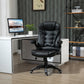 Vinsetto High Back Leather Executive Office Chair Adjustable Swivel Computer Desk Chair with Wheels Armrest Height Black | The Comfy Couch Canada