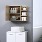 Kleankin Natural Wall Cabinet: 23.5" Bathroom Mirror Organizer with 5 Open Shelves for Tidy Storage | The Comfy Couch Canada