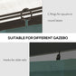 Outsunny Universal Gazebo Sidewall 10&