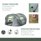 Outsunny 5 Person Camping Tent, Easy Pop Up Tent with Doors, Windows and Carry Bag, Automatic Setup Tent for Hiking, Dark Green | The Comfy Couch Canada