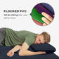 Outsunny Inflatable Twin Air Mattress Double Air Bed with Pillows Hand Pump Camping Guest Blue | The Comfy Couch Canada